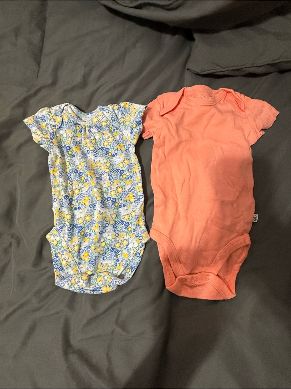 The Honest Company Coral Short-Sleeve Baby Bodysuit